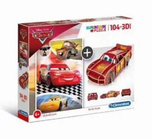 Clementoni Puzzle 104 3D model Cars-Auta - Puzzle - miniaturka - grafika 2