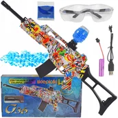 Zabawki militarne - DUŻY KARABIN AUTOMATYCZNY AKUMULATOR ZESTAW NA KULKI ŻELOWE - miniaturka - grafika 1