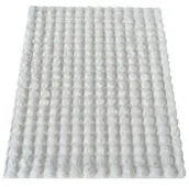 Dywany - Biały puszysty dywan rabbit 3D C1-P10 - miniaturka - grafika 1