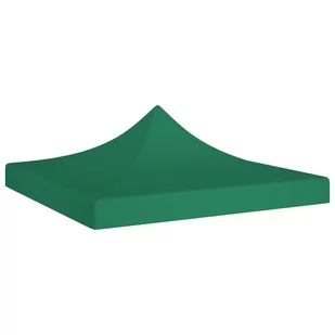 vidaXL Dach namiotu imprezowego, 3 x 3 m, zielony, 270 g/m - Pawilony ogrodowe - miniaturka - grafika 1