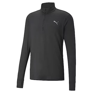 PUMA Run Favorite 1/4 zamek błyskawiczny M Puma czarny - Koszulki męskie - miniaturka - grafika 1