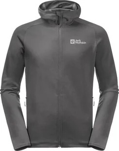 Jack Wolfskin Jack Wolfskin Baiselberg Hooded FZ M 1710541-6945 szary M - Bluzy męskie - miniaturka - grafika 1