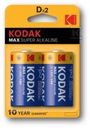 Baterie i akcesoria - Bateria alkaliczna KODAK MAX KD-2 (LR20), blister=2 szt - miniaturka - grafika 1