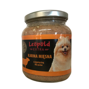 Mokra karma dla kotów - Leopold Karma mięsna z jagnięciną dla psów 300g + 10% Gratis (Słoik) - miniaturka - grafika 1
