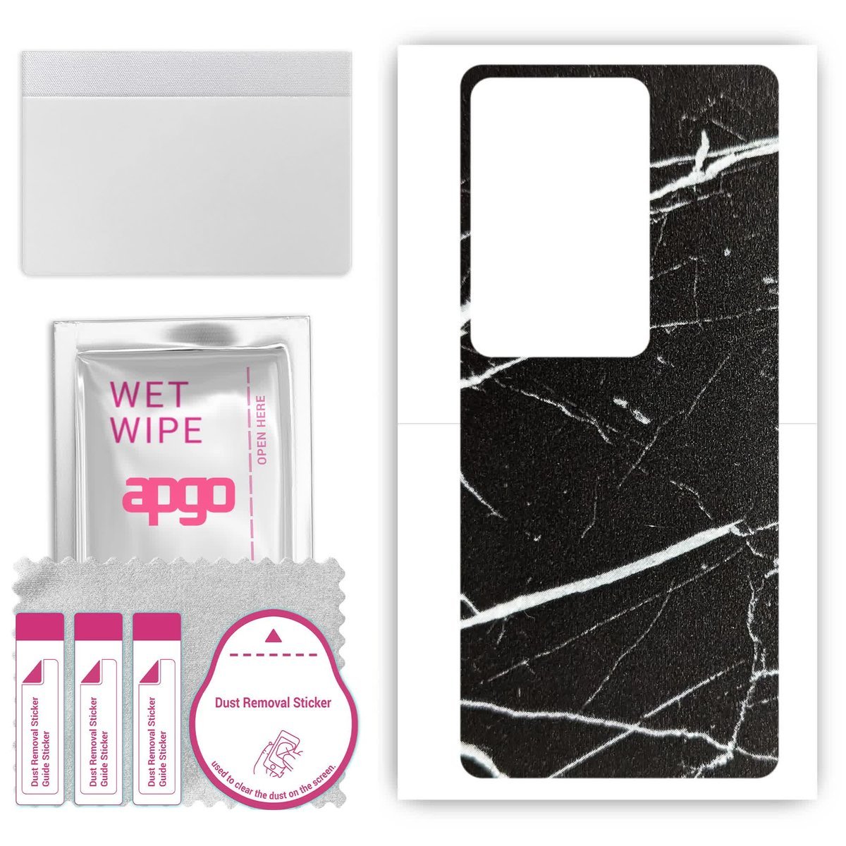 Folia naklejka skórka strukturalna na TYŁ do Vivo V29 Pro - Marmur Ciemny - apgo SKINS