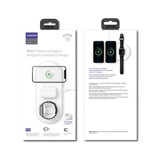 Joyroom ładowarka bezprzewodowa 3w1 Qi 20W do telefonu / słuchawek AirPods + kabel USB Typ C z adapterem sieciowym biała (JR-A27) - Kable USB - miniaturka - grafika 5