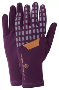 RONHILL Rękawiczki biegowe AFTERHOURS GLOVE fioletowe - Rękawiczki sportowe męskie - miniaturka - grafika 1