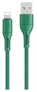 USAMS Kabel U68 lightning 2A Fast Charge 1m zielony/green SJ500USB04 (US-SJ500) - Kable USB - miniaturka - grafika 1
