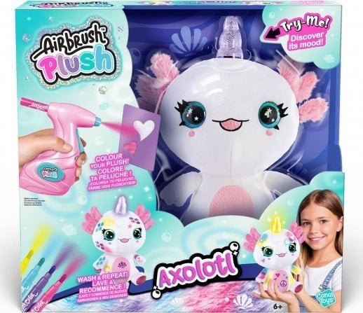 AIRBRUSH Plush with airbrush - Axolotlcorn