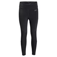 Spodnie damskie - Jack Wolfskin Damskie spodnie Hike Lite Tight W Czarny 8 1506601 - miniaturka - grafika 1