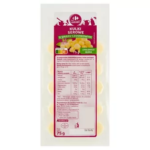 Carrefour Classic Kulki serowe o smaku czosnkowym 75 g - Sery - miniaturka - grafika 1