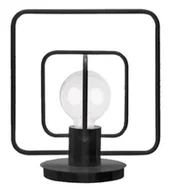 Lampy stojące - Sigma Aura Kwadrat lampka stołowa 1-punktowa czarna/biała 50082 - miniaturka - grafika 1