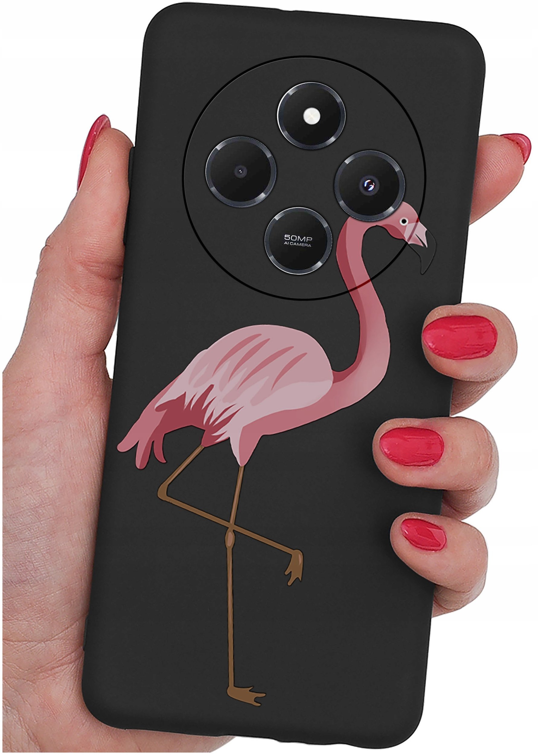 Etui do Xiaomi Redmi 14C WZORYSILIKONOWE MATT CASE + SZKŁO 9H