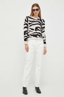 Trussardi jeansy damskie high waist - Spodnie damskie - miniaturka - grafika 1