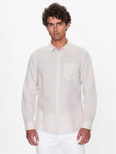 Calvin Klein Koszula K10K108664 Beżowy Regular Fit - Koszule męskie - miniaturka - grafika 1