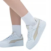 Sneakersy damskie - R.37 Buty Damskie Sportowe Puma Carina Street Sneakersy białe sportowe - miniaturka - grafika 1