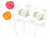 Gumy do żucia, lizaki, dropsy - Lizaki podziękowanie Komunia Święta zestaw 50 szt. wzór 3 - miniaturka - grafika 1