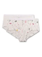 Majtki dla dzieci - Sanetta Pełne majtki (2 pary) w kolorze białym - miniaturka - grafika 1