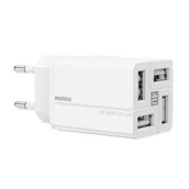 Ładowarki do telefonów - Ładowarka sieciowa Remax, RP-U43, 4x USB, 3.4A (biała) - miniaturka - grafika 1