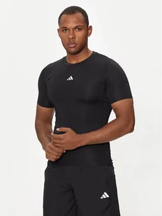 adidas Koszulka techniczna Techfit Compression JE6698 Czarny Slim Fit - Koszulki sportowe męskie - miniaturka - grafika 1