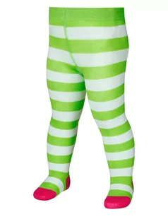 Rajstopy dziecięce - Playshoes Rajstopy w kolorze zielono-białym - grafika 1