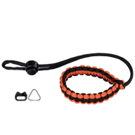Torby fotograficzne i futerały - Genesis Gear Pasek nadgarstkowy paracord pomarańczowo czarny - miniaturka - grafika 1