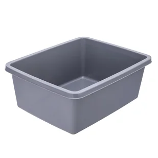 Miska Prostokątna 37,5x30,5cm 11l Szara Lumarko! - Miski i półmiski - miniaturka - grafika 1
