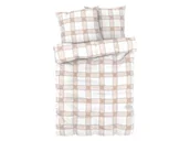 Pościel - LIVARNO home Pościel z mikrowłókna satynowego, 220 x 200 cm (Kratka) - miniaturka - grafika 1