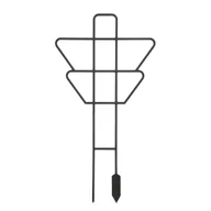 Pozostałe akcesoria do uprawy roślin - Lamela Podpórka do roślin 45 cm geometryczna 2szt. czarna - miniaturka - grafika 1