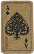 Odzież taktyczna i umundurowanie - Naszywka M-Tac Ace Of Spades - Coyote (51324005) - miniaturka - grafika 1