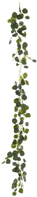 Girlanda sztuczne kwiaty wiszące balkonowa Zielona 180cm x 15cm x 15cm