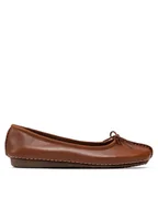 Baleriny - Clarks Baleriny Freckle Ice 203529304 Brązowy - miniaturka - grafika 1