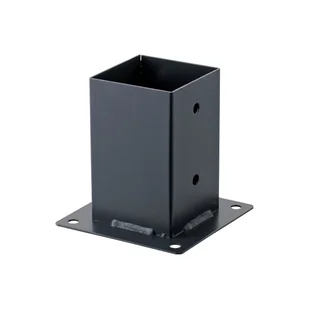 Wspornik słupka przykręcany 7x7 cm Suki Plug-in antracyt - Łączniki, trójniki, kształtki - miniaturka - grafika 1