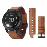 Akcesoria do smartwatchy - SKÓRZANY PASEK DO GARMIN FENIX 7X / 6X / 6X PRO - miniaturka - grafika 1