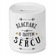 Skarbonki - Dla Blacharza Skarbonka na Urodziny Prezent z Nadrukiem ze Zdjęciem + Opakowanie na prezent (wzór 03) - miniaturka - grafika 1