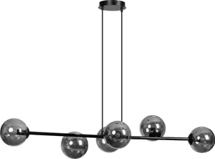 Lampa wisząca Orno LETO lampa wisząca, moc max.6x40W, E14, czarno-grafitowa - Lampy sufitowe - miniaturka - grafika 1