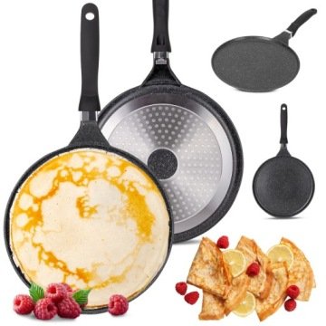 Patelnia Do Naleśników Pancakes 28cm Nieprzywierająca Indukcja Gaz Kamille