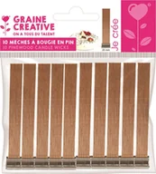 Zabawki kreatywne - Graine Creative Knoty drewniane do świec 20x130 mm 10szt GC-153411 - miniaturka - grafika 1