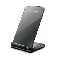 Ładowarki do telefonów - Ładowarka bezprzewodowa indukcyjna pionowa 15W FCS01B (Czarna) - miniaturka - grafika 1