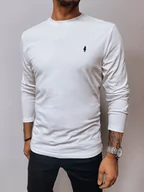 Koszulki męskie - Longsleeve męski biały Dstreet LX0564 - miniaturka - grafika 1