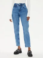 Spodnie damskie - Pepe Jeans Jeansy Violet PL204176 Niebieski Mom Fit - miniaturka - grafika 1