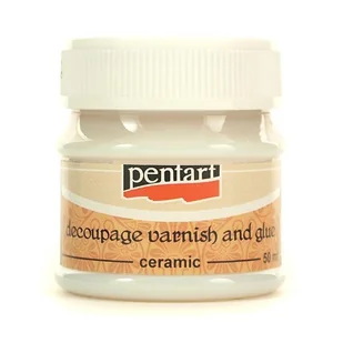 Klej i lakier 2w1 do ceramiki 50 ml - Decoupage - miniaturka - grafika 1
