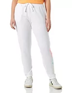 Spodnie damskie - Champion Legacy Color Ground Powerblend damskie spodnie treningowe z wysokim stanem, Bianco, S - miniaturka - grafika 1