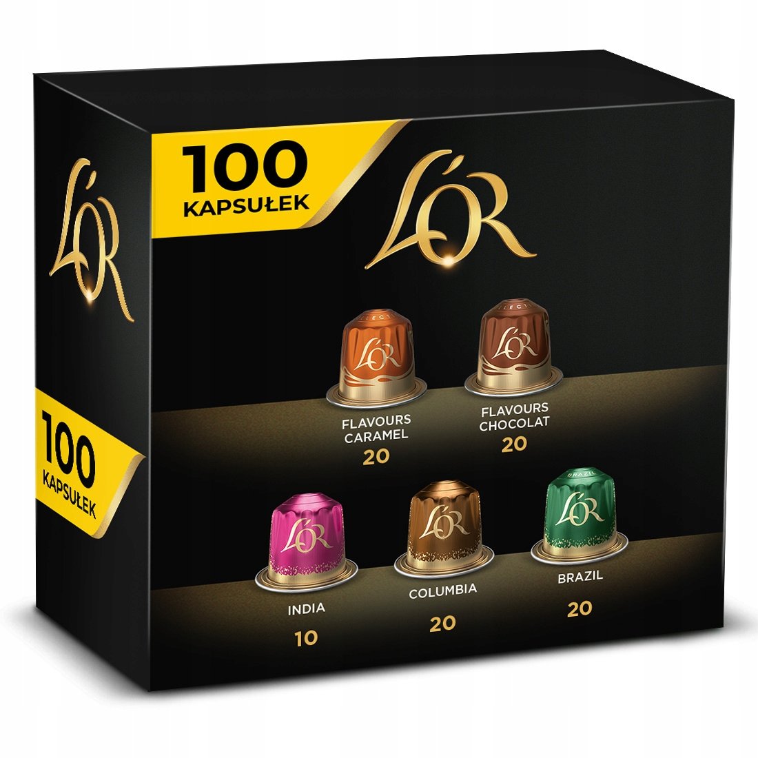 Kapsułki L'or zestaw kompatybilne z Nespresso(r)* mix smaków 90+10
