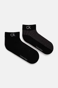 Calvin Klein skarpetki 2-pack męskie kolor czarny 701229434 - Skarpetki męskie - miniaturka - grafika 1