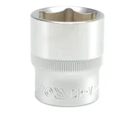 Klucze i nasadki - NASADKA KRÓTKA 6-KĄTNA CHROMOWANA 1/2'' 24MM - miniaturka - grafika 1