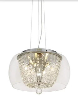 Lumina Deco Nowoczesna Lampa Wisząca Disposa Clear D40 - Lampy sufitowe - miniaturka - grafika 1