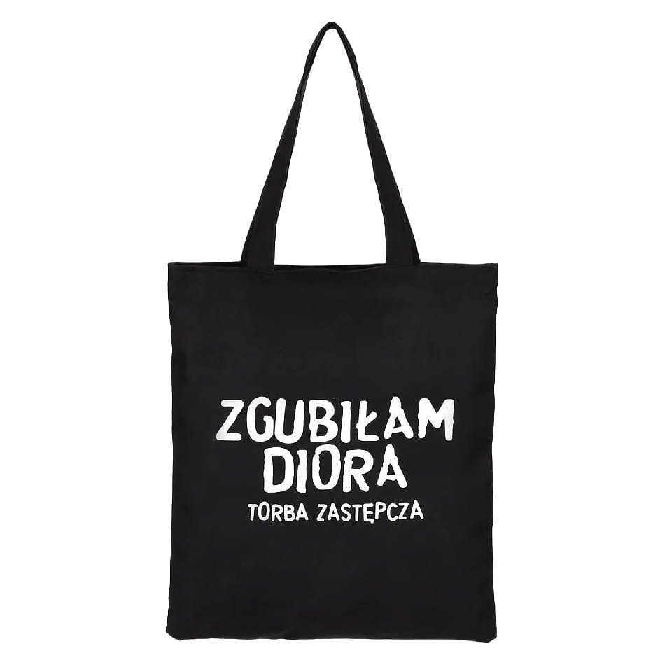 Torba na zakupy shopper czarna– zgubiłem Diora