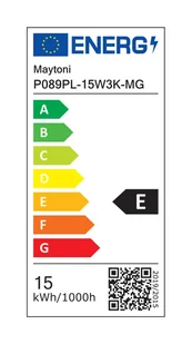 Złota tuba, lampa wisząca LED 15W 3000K P089PL-15W3K-MG z serii EFIR - Lampy sufitowe - miniaturka - grafika 3