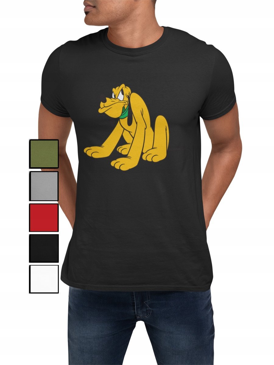KOSZULKA T-SHIRT MĘSKA Z NADRUKIEM MYSZKA MIKI DONALD PLUTO - XXL